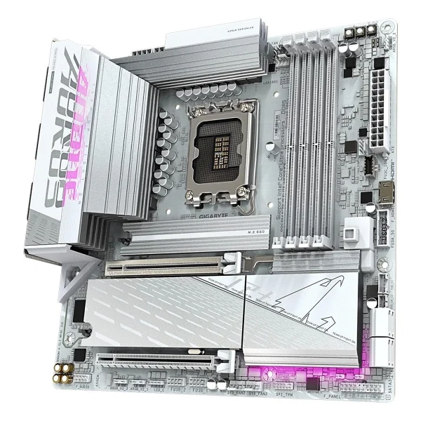 Gigabyte B860M Aorus Elite WIFI6E Ice Intel LGA1851 DDR5 Micro ATX Anakart - Görsel 4