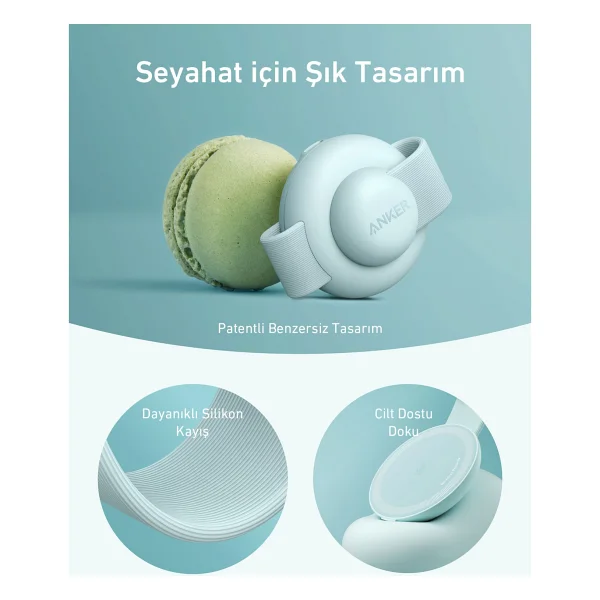 Anker Ufo Maggo B25m8 Yeşil 3in1 Magsafe Kablosuz Şarj Aleti - Görsel 7