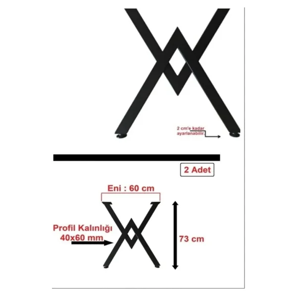 Masa Tasarım Dünyası Masa Tasarım Dünyasıx Su Yolu Kenar Ahşap Masif Yemek Masası - Ceviz - 80 X 180 - Görsel 3