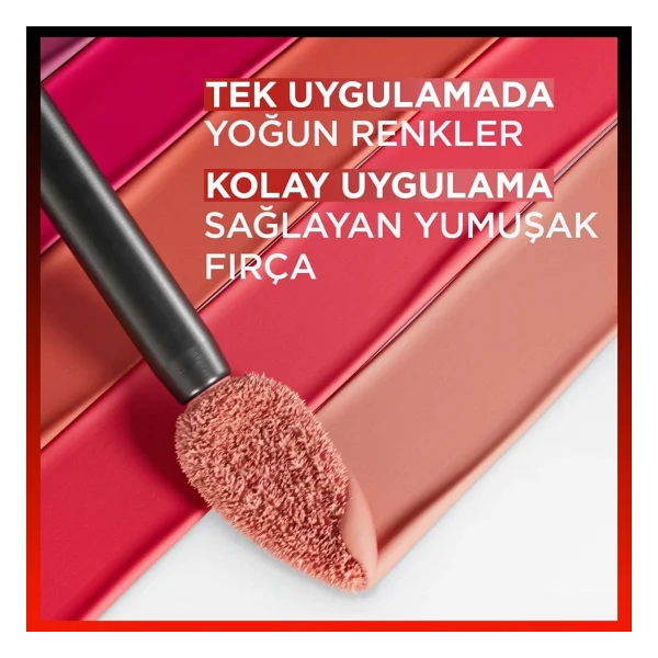 L'oreal Paris Infaillible Laque Resistance 420 Le Rouge Paris Likit Ruj - Görsel 6