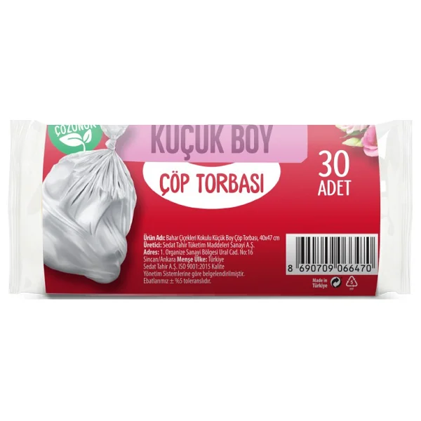 Cook Bahar Çiçekleri Kokulu Küçük Boy Çöp Poşeti 30'lu - Görsel 2