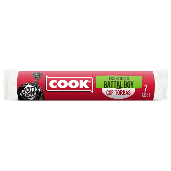 Cook Ekstra Dayanıklı Battal Boy Çöp Poşeti 7'li - Görsel 3