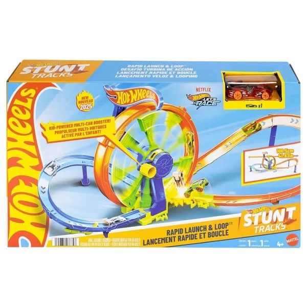 Hot Wheels Hızlı Fırlatma Ve Döngü Parkuru Oyun Seti Jbx65 - Görsel 2