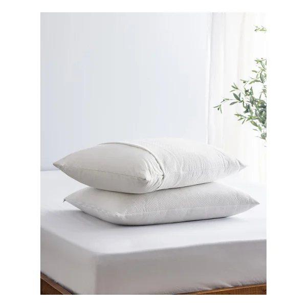 Madame Coco Blanch 2'li Sıvı Geçirmez Yastık Alezi 50 X 70 Cm Beyaz Polyester Konfor - Görsel 2