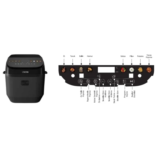 Altus Ecofryer Master Al 2594 Sf 7 Lt Yağsız Fritöz - Görsel 5