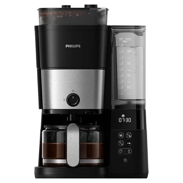 Philips Ultra Premium Öğütücülü Filtre Kahve Makinesi Siyah - Görsel 6