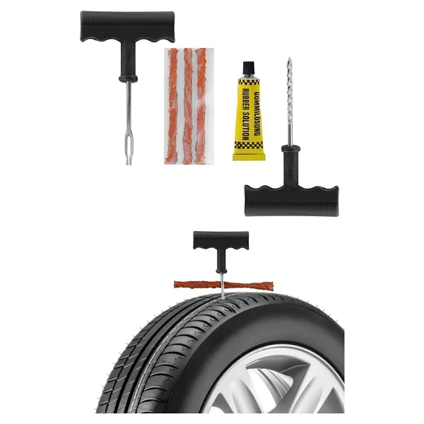 Safestore Lastik Tamir Kiti Fitil Atma Seti+ Lastik Tamir Kiti Kauçuk Vida Seti - Görsel 4