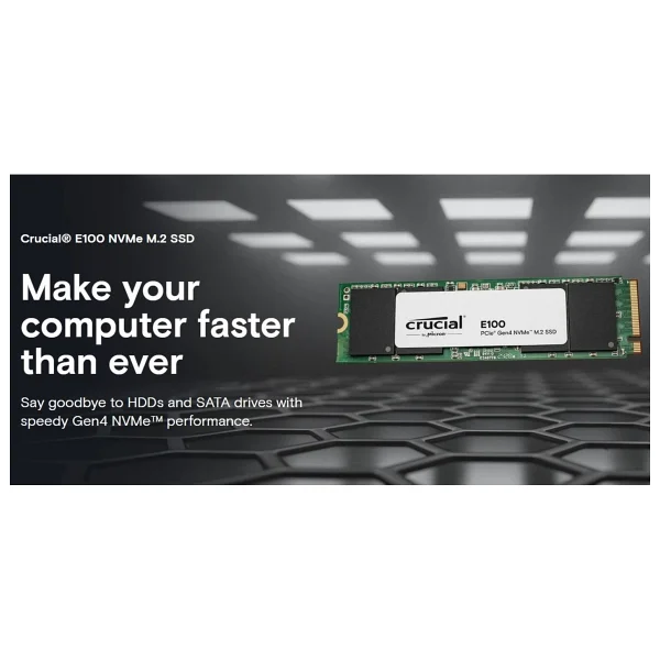 Crucial E100 Ct1000e100ssd8 Pcı-Express 4.0 1 TB M.2 SSD - Görsel 3