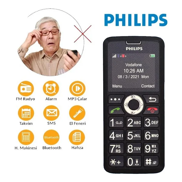 Philips Philips Tuşlu Telefon - Görsel 4