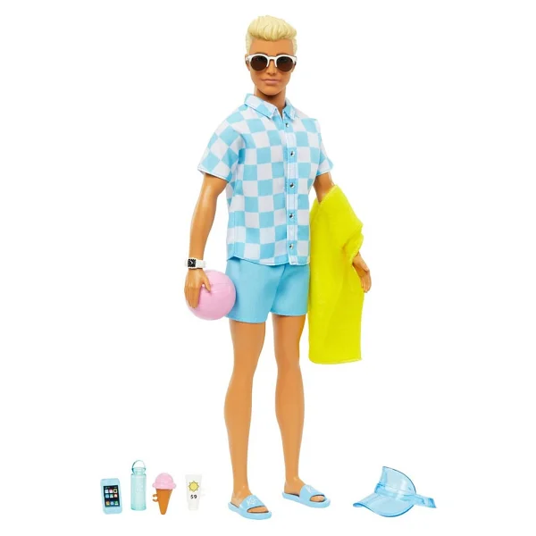 Barbie Plaj Günü Ken Bebeği Hpl74 - Görsel 5
