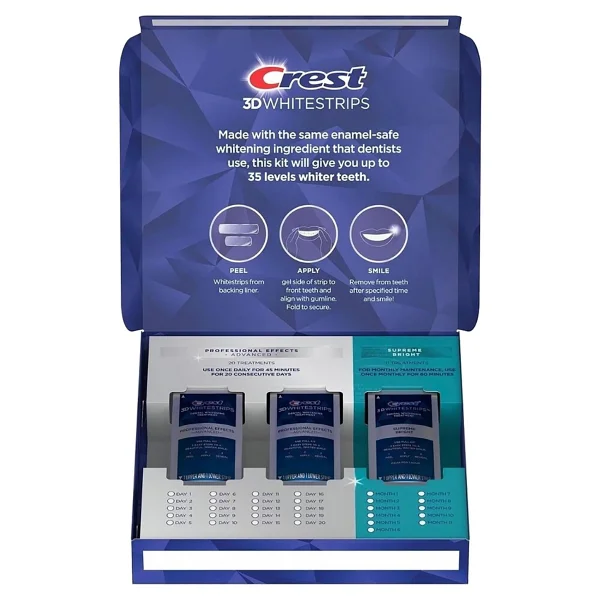 Crest 3d Whitestrips Level 20 + Level 15 Set - Görsel 2