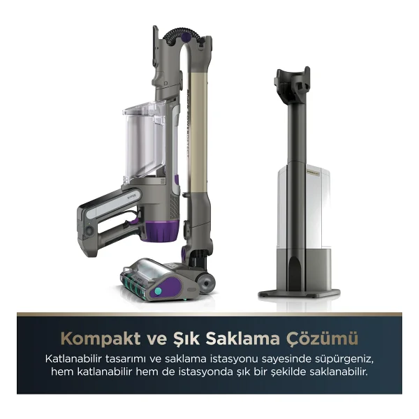Shark Powerdetect Clean&Empty Şarjlı Dikey Süpürge - Görsel 8