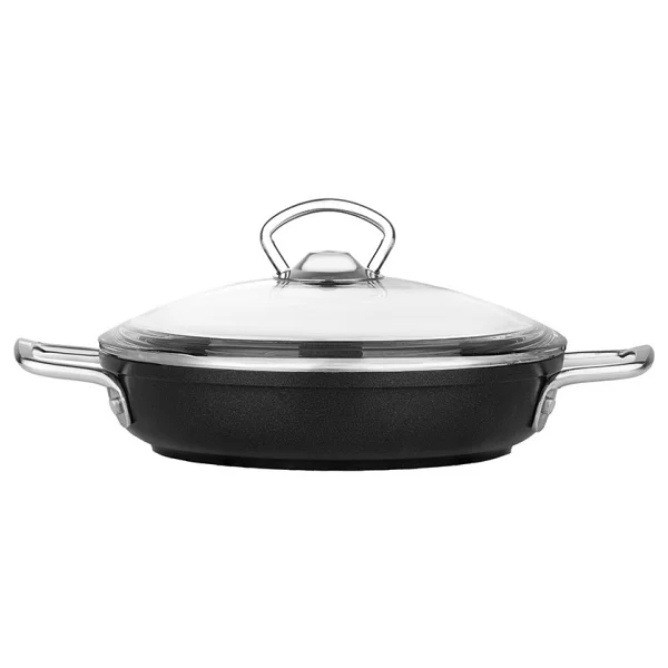 Nehir Titanium Siyah 18 Cm Kapaklı Sahan - Görsel 2