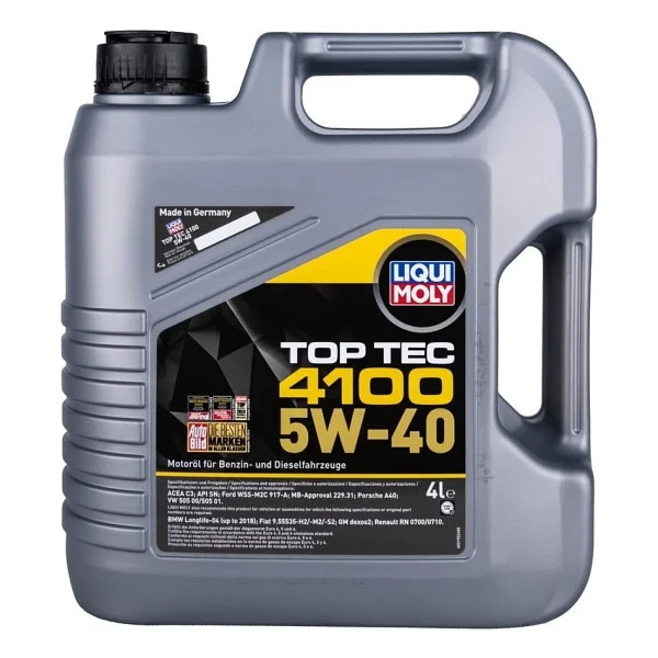 Liqui Moly Top Tec 4100 5w-40 4 Lt Motor Yağı - Görsel 2