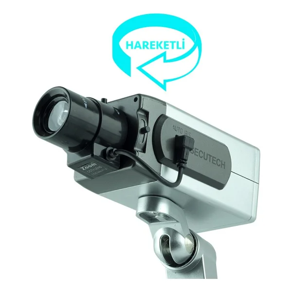 Powermaster Pm-1400a Sensörlü Hareketli Maket Kamera Sah Te Caydırıcı Kamera Pilli Güvenlik Kamerası - Görsel 2