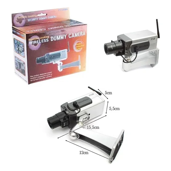 Powermaster Pm-1400a Sensörlü Hareketli Maket Kamera Sah Te Caydırıcı Kamera Pilli Güvenlik Kamerası - Görsel 5