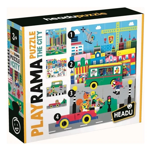 Headu Playrama The City Puzzle - Görsel 5
