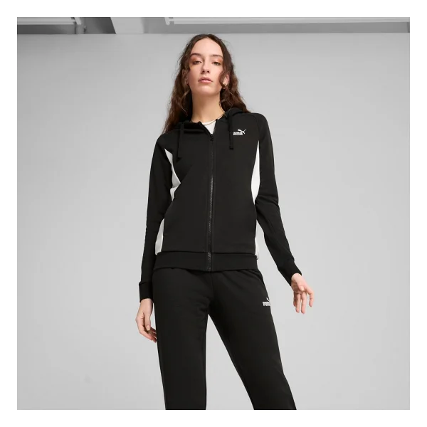 Puma Hooded Sweat Suit 685077-01 Siyah Kadın Eşofman Takımı - Görsel 3
