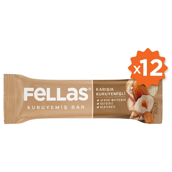 Fellas Karışık Kuruyemişli Bar 30 Gr 12'li - Görsel 2