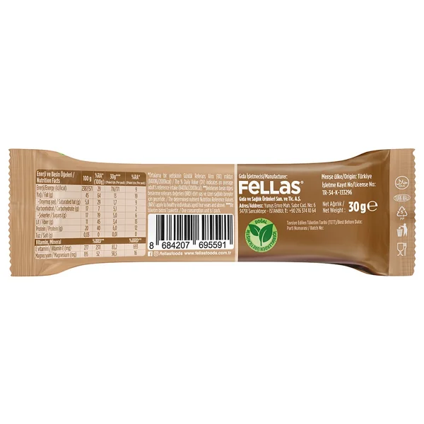 Fellas Karışık Kuruyemişli Bar 30 Gr 12'li - Görsel 3
