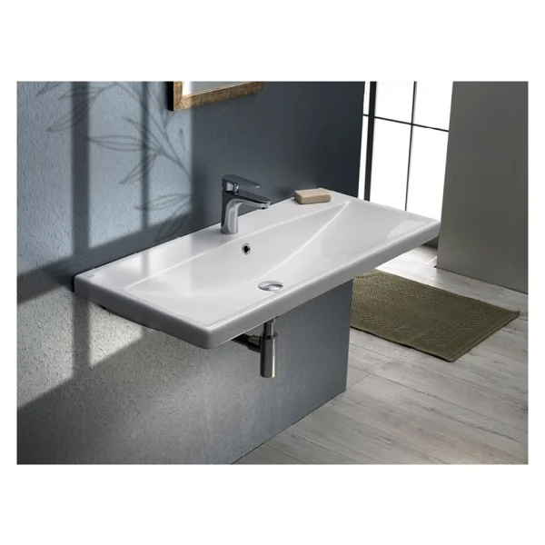 Turkuaz Seramik Elite 70x45 Cm Etajerli Lavabo - Görsel 6