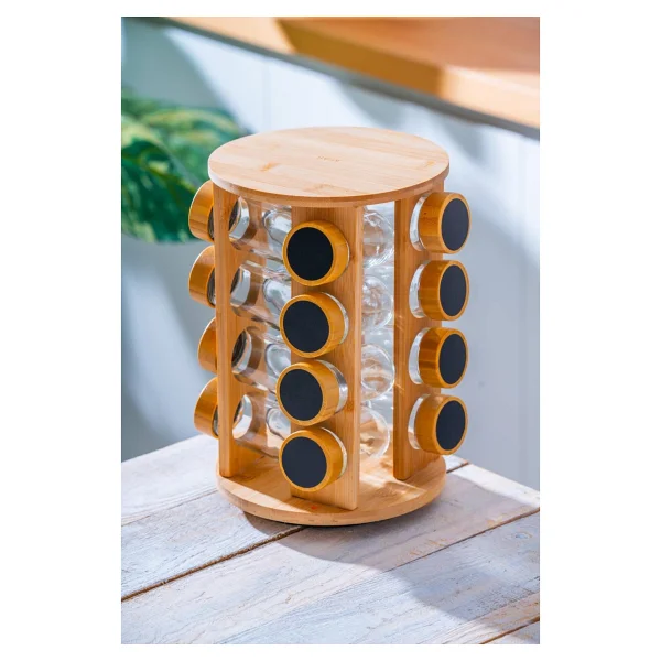 Acar Malibu Lnd-07564 16 Parça Döner Standlı Baharat Takımı - Görsel 5
