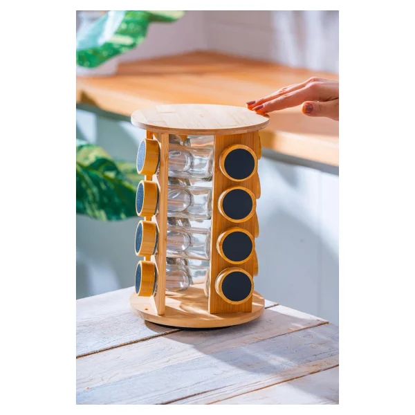 Acar Malibu Lnd-07564 16 Parça Döner Standlı Baharat Takımı - Görsel 4