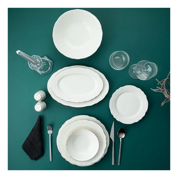 Aryıldız Tiffany Platin 30 Parça 6 Kişilik Yemek Takımı - Görsel 6
