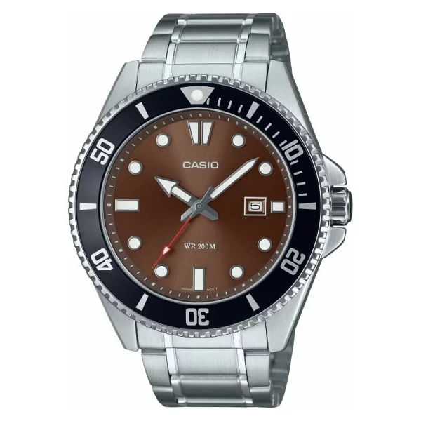 Casio Standart Mdv-107d-5avdf Siyah-Kahverengi Erkek Kol Saati - Görsel 4