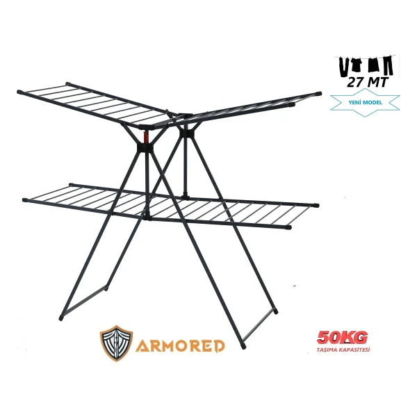Armored Home Product Ar-222 Zırhlı Uzun Ömürlü Çamaşır Kurutmalık - Görsel 2