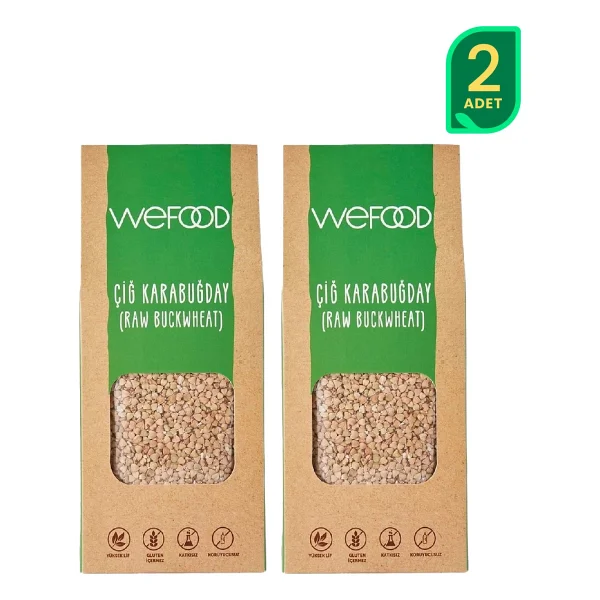 Wefood Glutensiz Çiğ Karabuğday 400 Gr 2'li - Görsel 2