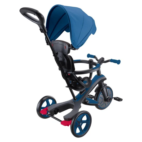 Globber Explorer Trike 4 İn 1 Kraliyet Mavisi Bebek Bisikleti - Görsel 4