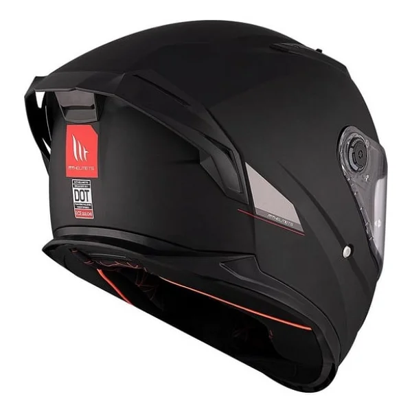 Mt Braker Sv Mat Siyah Full Face Motor Kaskı - Görsel 3