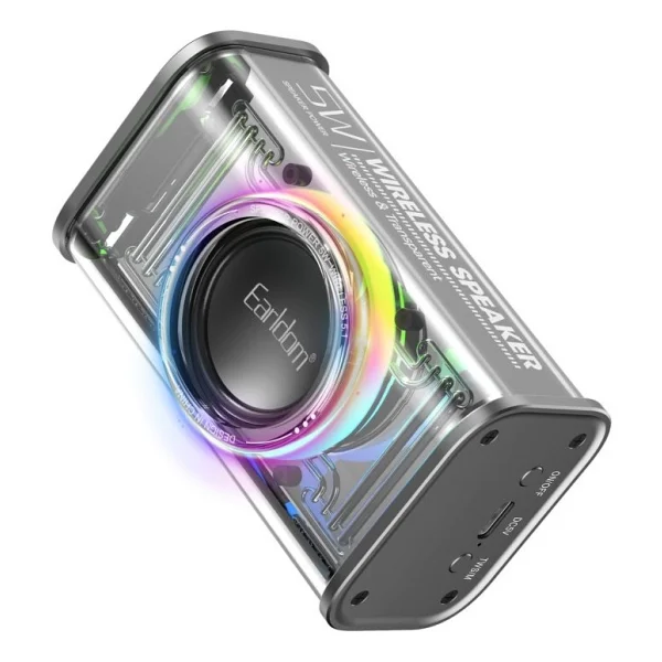 Earldom A31 RGB Işıklı Bluetooth 5.1 Kablosuz Hoparlör - Beyaz - Görsel 6