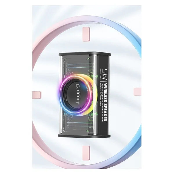 Earldom A31 RGB Işıklı Bluetooth 5.1 Kablosuz Hoparlör - Beyaz - Görsel 2