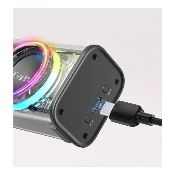 Earldom A31 RGB Işıklı Bluetooth 5.1 Kablosuz Hoparlör - Beyaz - Görsel 3