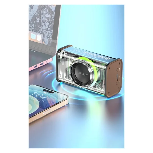 Earldom A31 RGB Işıklı Bluetooth 5.1 Kablosuz Hoparlör - Beyaz - Görsel 4