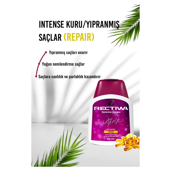 Rectiwa Intense Yıpranmış Saçlar İçin Şampuan 300 Ml - Görsel 3