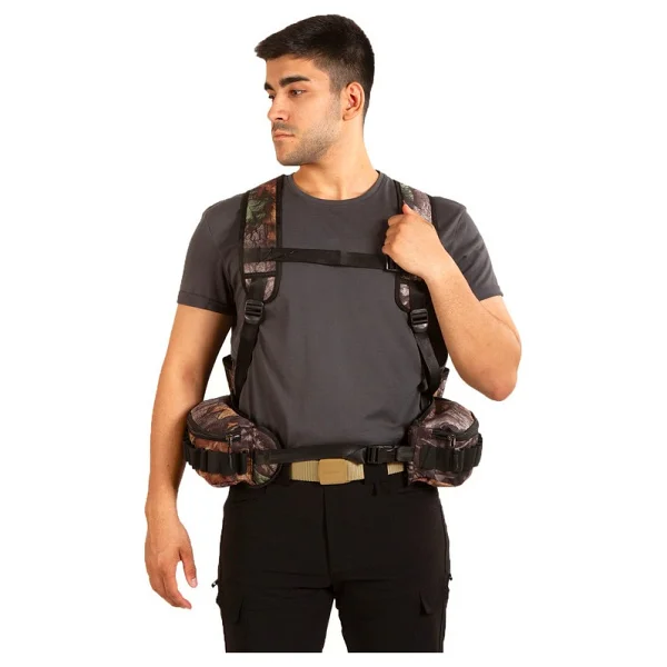 Hunthink Vestpack Orman Kamuflaj Çantalı Avcı Yeleği - Görsel 6