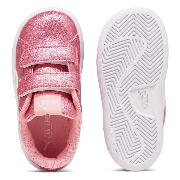 Puma Smash 3.0 Glitz Glam 394688-01 Pembe Bebek Spor Ayakkabı - Görsel 3