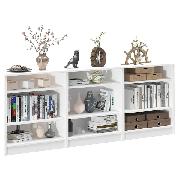 Dekorex Kns-304-K-Beyaz 6 Kapaklı Camlı Konsol - Görsel 3
