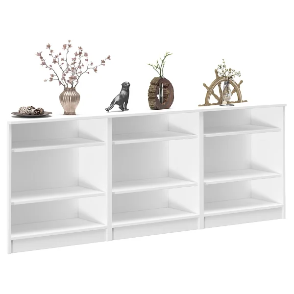 Dekorex Kns-304-K-Beyaz 6 Kapaklı Camlı Konsol - Görsel 4