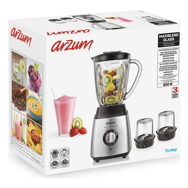 Arzum Ar1056 Maxiblend Glass 600 W Blender - Görsel 6