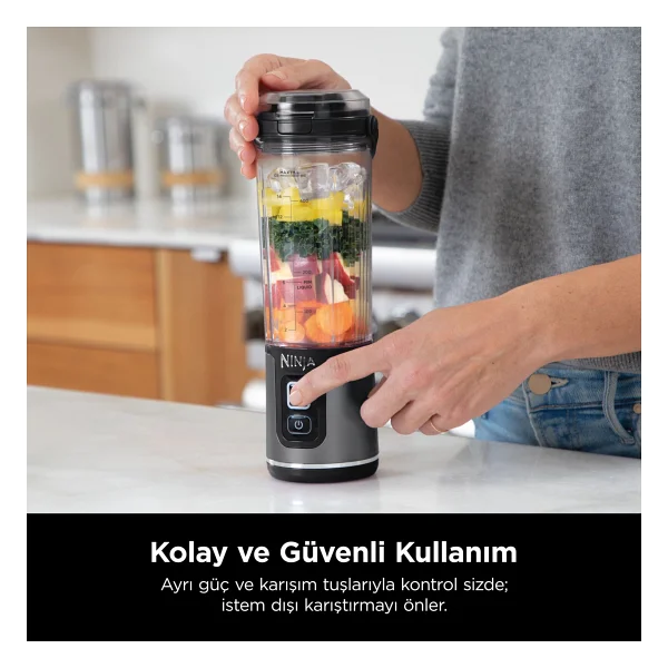 Ninja Blast Bc151eubk Siyah Şarjlı Smoothie Blender - Görsel 4