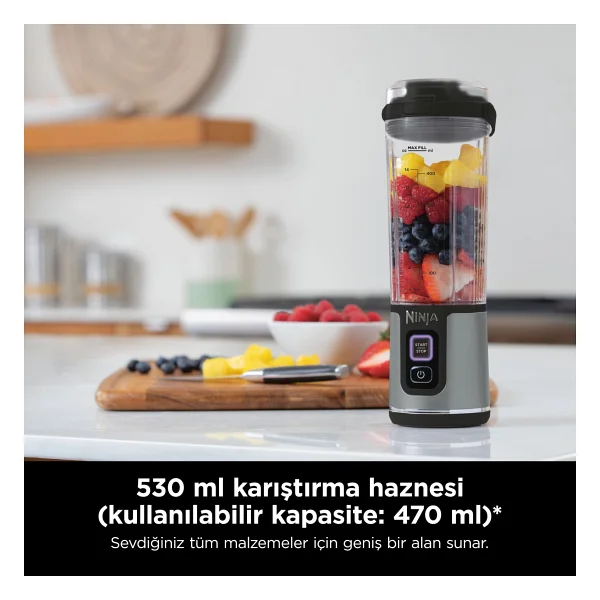 Ninja Blast Bc151eubk Siyah Şarjlı Smoothie Blender - Görsel 5