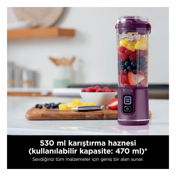 Ninja Blast Bc151eupr Mor Şarjlı Smoothie Blender - Görsel 5