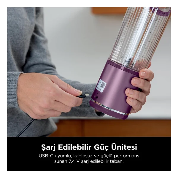 Ninja Blast Bc151eupr Mor Şarjlı Smoothie Blender - Görsel 10
