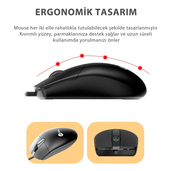 Lenovo Lecoo Cm103 Kablolu Klavye Mouse Seti - Görsel 6