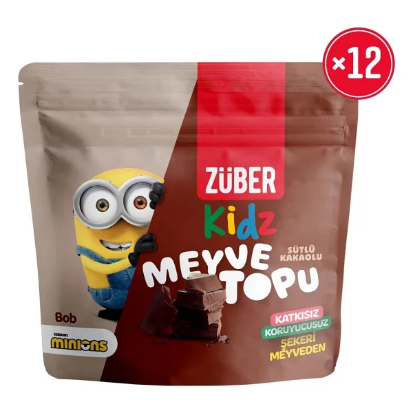 Züber Kidz Sütlü Kakaolu Meyve Topu 42gr X 12 Adet - 1 Adet - Görsel 3
