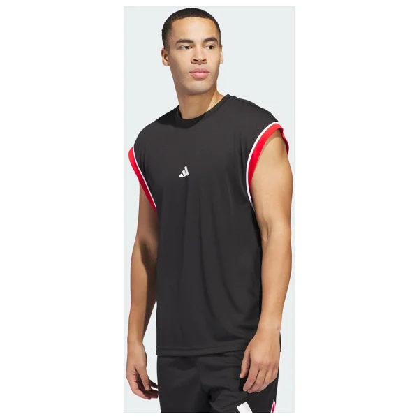 Adidas Basketball All-World Sıfır Kol Bisiklet Yaka Erkek Spor Tişört - Görsel 5